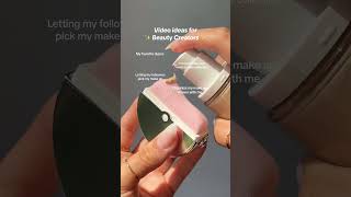 Video ideas for beauty influencers | #shorts #videoideas #contentideas #beauty #beautyinfluencer