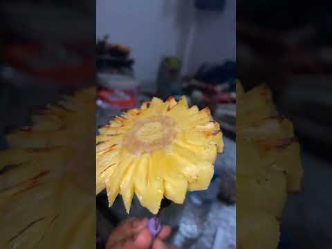 fried pineapple 🍍#foodie #instantrecipe #easyrecipe #grill
