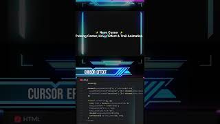 Neon Cursor Effect – HTML, CSS & JS!  #coding#cursoreffect #neoncursor #frontenddesign #html #css