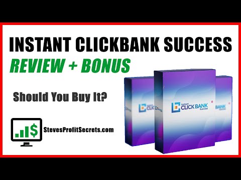 Instant Clickbank Success Review + Demo + Bonus