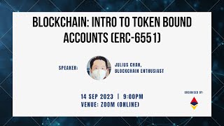 ETH Penang: Intro To Token Bound Accounts ERC 6551