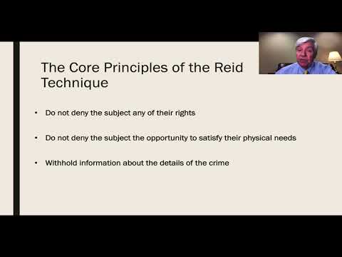 The Core Principles of the Reid Technique