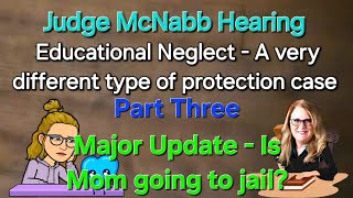 Part Three - A new kind of case with Judge McNabb - an update on severe educational neglect