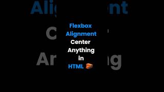 Flexbox Alignment  in html #html #coding #webdevelopment #website #css #codinglife #website #java
