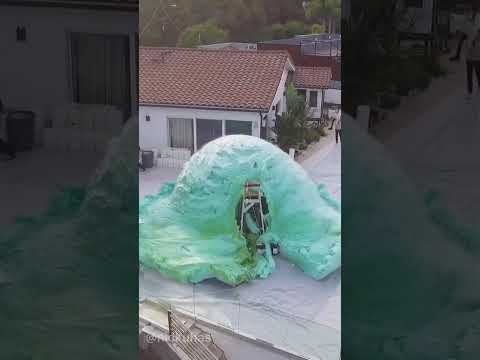Worlds Largest Elephant Toothpaste experiment #scienceexperiments  #foam #chemistry  #youtubeshort
