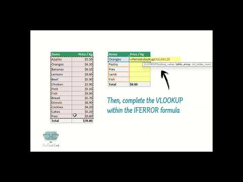 How to use IFERROR in Microsoft Excel | The Excel Lab #microsoft #excel #tutorial #course #iferror