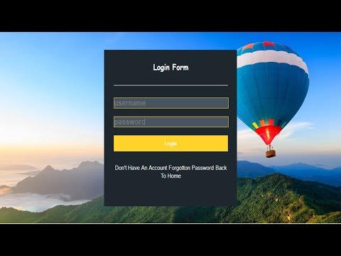 How to make a Login Form easy for beginner HTML & CSS