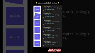🔥 CSS Transformations Amazing Hover Effects for Beginners! 🚀 #CSSAnimation#WebDev#Frontend  #shorts