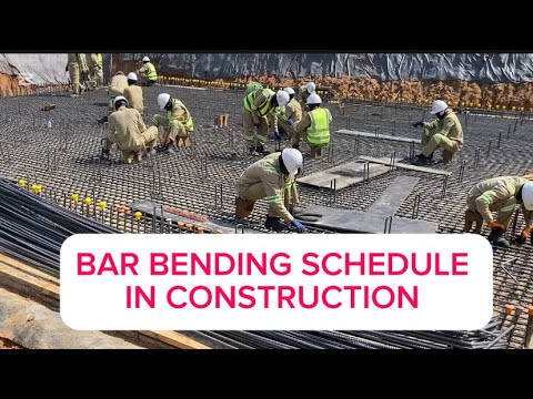 BAR BENDING SCHEDULE IN CONSTRUCTION PROJECTS