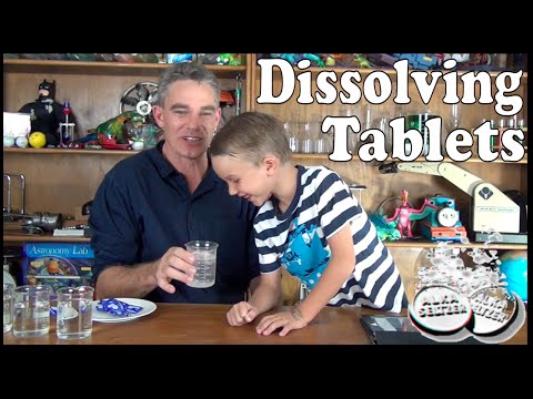 Easy science experiment for kids  – Dissolving tablets