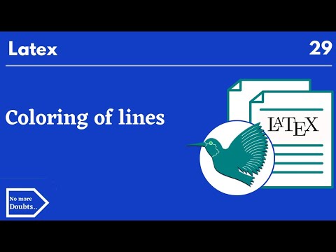 line colors in latex