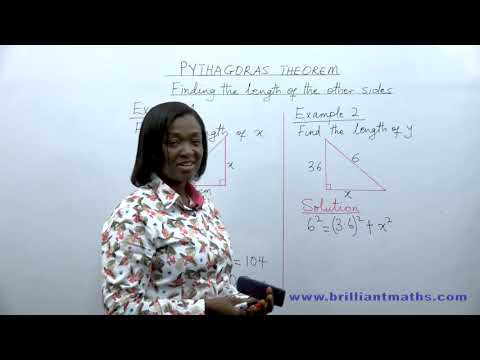 Pythagoras Theorem finding the Length of the Hypotenuse