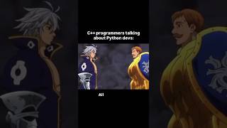 C++ vs Python: Who's weaker?#Programming #Coding #Python #CPP #Meme #DevHumor #TechJokes #Coder #css