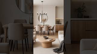✨ Modern Minimalist Living & Dining Room Tour | Cozy & Elegant Interior Design Ideas ✨ #eleganthomes