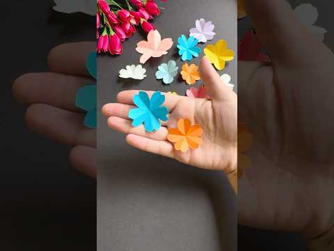 “DIY Paper Sakura Flower 🌸 Easy & Beautiful Craft!” #paperflower #sakura #shorts