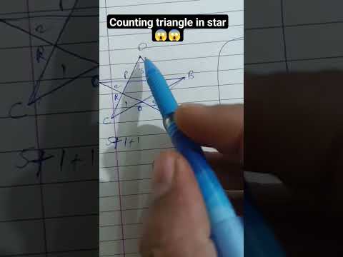 Counting triangle in star⭐ #shorts #counting