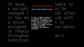 Java tutorial in hindi | Final variable in java
