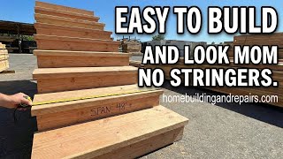Stair Building Without Standard Stringers - Spacing, Spans, and Reinforcement