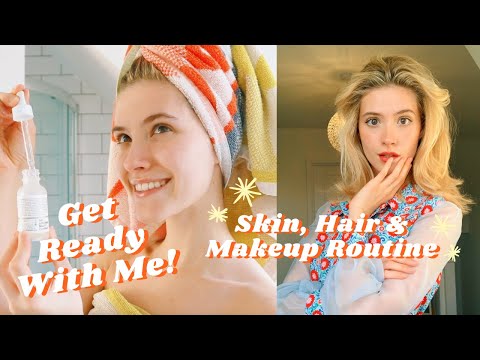 GET READY WITH ME | Skin, Hair & Makeup ✨