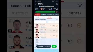 #dream11 #DC VS SRH DREAM 11 PREDICTION#My11Circle# my master11#vission11 #ipl #like subscribe share