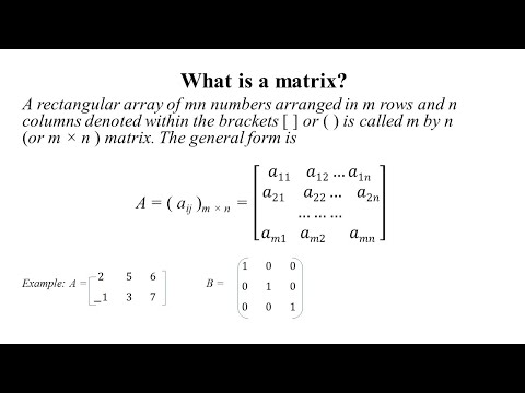 Matrix Theory  Basics
