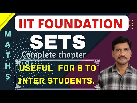 Sets | Types of Sets | Operations on Sets | Venn diagrams | IIT Foundation |