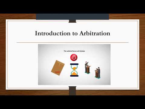 Dispute Resolution - Arbitration