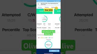 ssc cgl live mock test oliveboard #ssccgl #oliveboard #cgl #cgl2025 #motivation #livemock