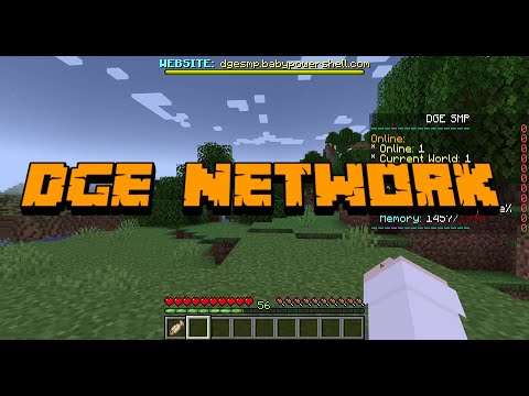 🔴 LIVE ON 🎉 DGE NETWORK 🎉! Join with playdgesmp.babypowershell.com