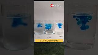 Diffusion In Water Experiment #ytshorts #studyexperiments