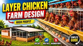Layer Chicken Farm Design | Poultry Farm Design 3D
