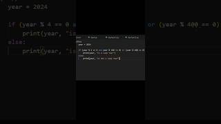 Leap year program in  Python | Day 9 | Telugu | #Python #LeapYear #CodingChallenge#telugucoding