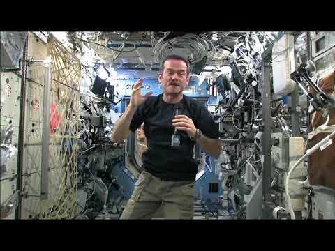 Chris Hadfield and some incredibly floating Canadian space food