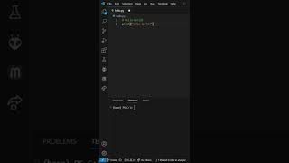 Every coder begins here 👩‍💻print("Hello World!") — your first step into coding 🚀 #python #shorts