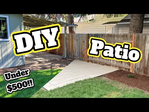 How to build a patio for less than $500.