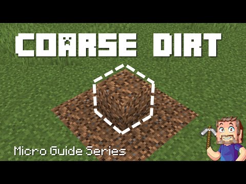 Coarse Dirt - Minecraft Micro Guide