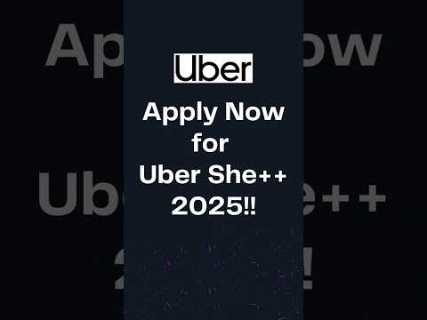 Uber She++ 2025 Applications Open! 🌟