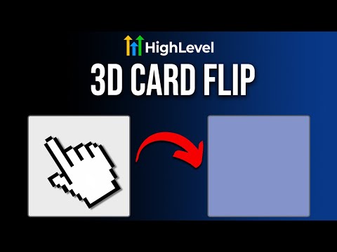 3D Card Flip Effect for Go High Level Websites