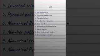 DSA Pattern Programs #DSA #Patterns #Programming #Coding #DataStructures#Algorithms#RectanglePattern
