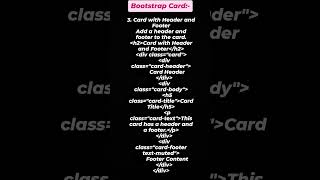"Create a Bootstrap 5 Card with Header and Footer: Organize Your Content with Style!"