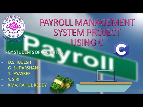 PayRoll Management System Project in C Programming Language | JNTUACEA