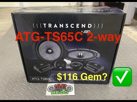 $116 component speakers ATG-TS65c Transcend Series worth looking at