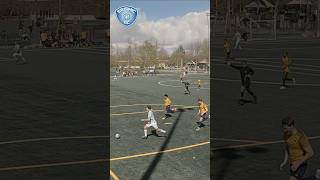 Smoking 2 defenders from midfield! #football #footballshorts #clutchgoal