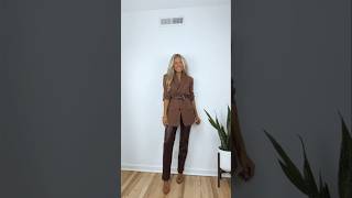 How to style faux leather pants this fall!🍁🍂 #howtostyle