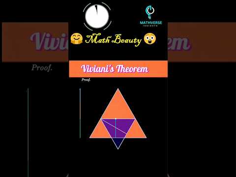 Math's Beauty 😍 || Viviani's Theorem #mathsbeauty #maths  #ytshorts