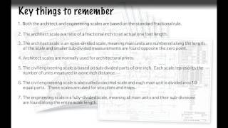 One minute: Reading architectural and engineering scales