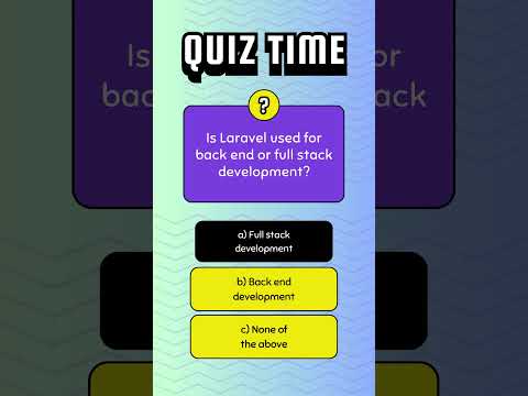 Laravel development quiz - 1 #quiz #laravel #shorts