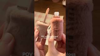 POV your fenty lip gloss wears a fuzzy coat @fentybeauty