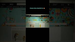 Amazon clone using html css 🔥#htmlcss #coding #divyacodes