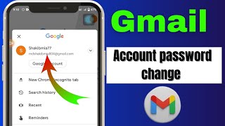 How To gmail account password change 2024.